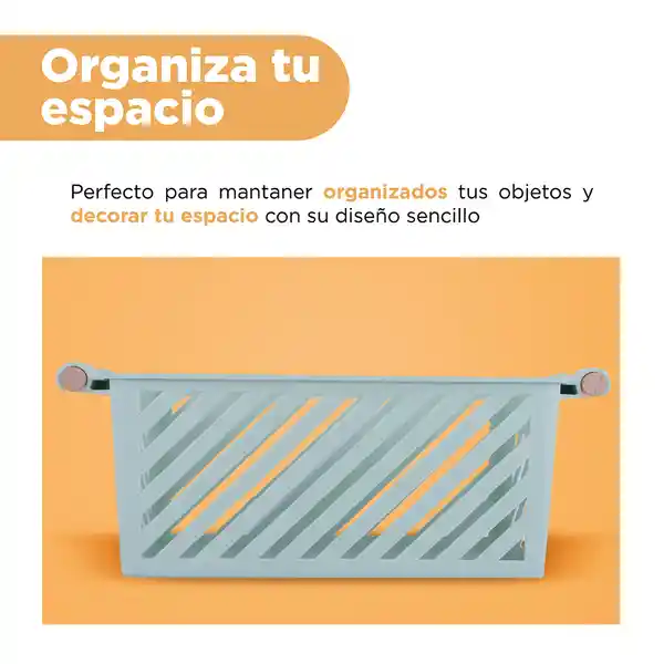Organizador Plástico Cesta Almacenamiento Apilable Verde Miniso