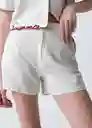 Short Felisa Mujer Crudo Abedul Claro Talla 6 453G332 Naf Naf