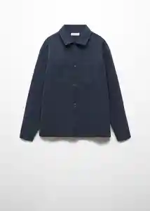 Sobrecamisa Over 2 Navy Talla 19 Teen Niños Mango