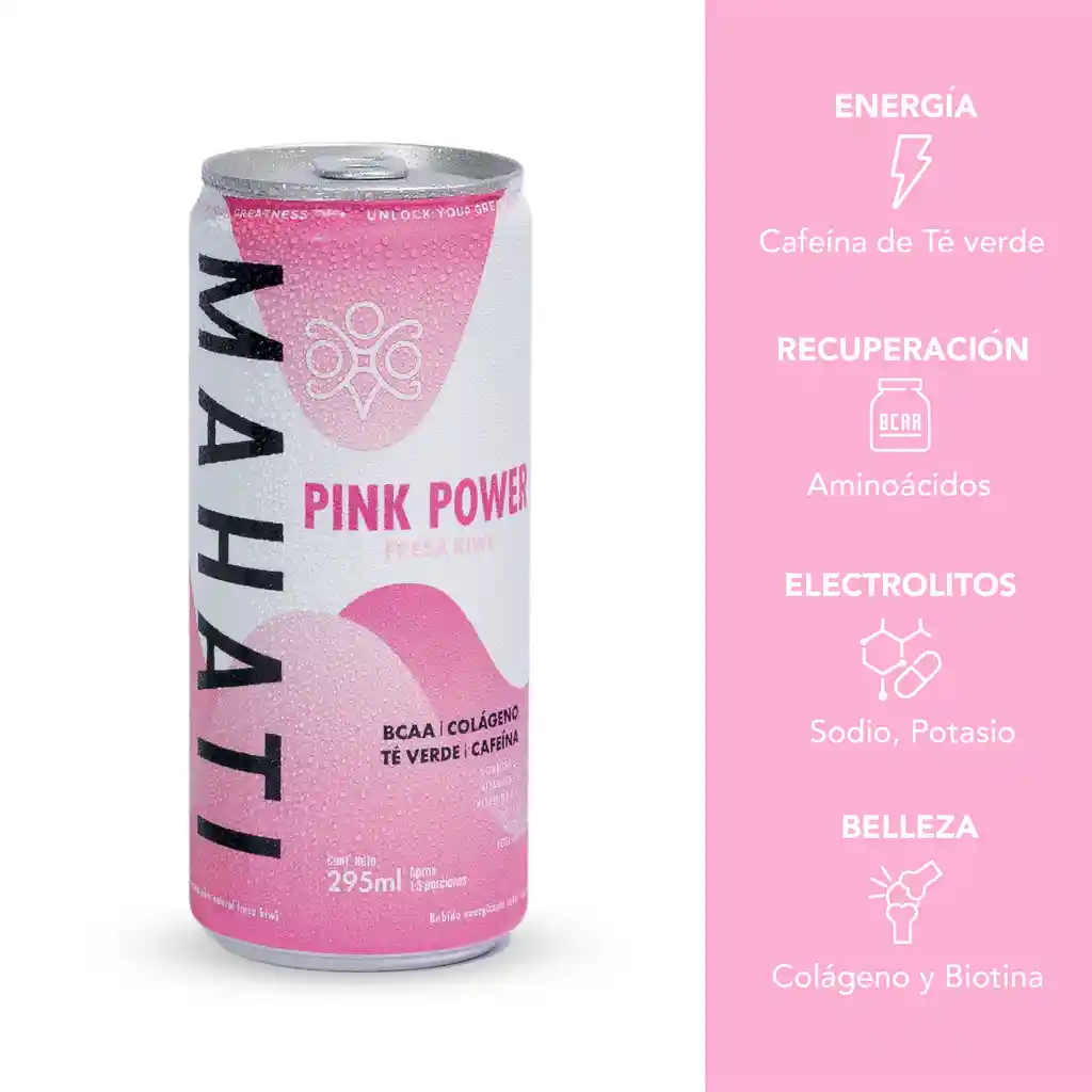 Mahati Pink  energía sin azúcar ni calorías