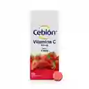 Cebión tabletas Masticables de Vitamina C sabor a Fresa con 100 unidades