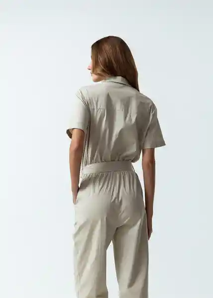 Enterizo Lucy Gris Niebla Claro Talla S Mujer 561G360 Naf Naf