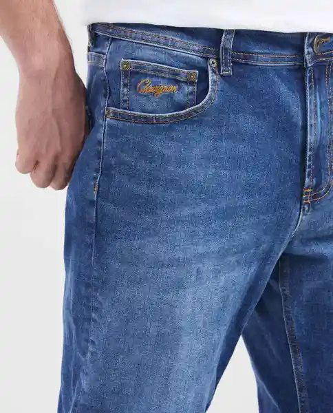 Jean Straight Fit-Masculino Azul Frances Medio 32/32 Chevignon