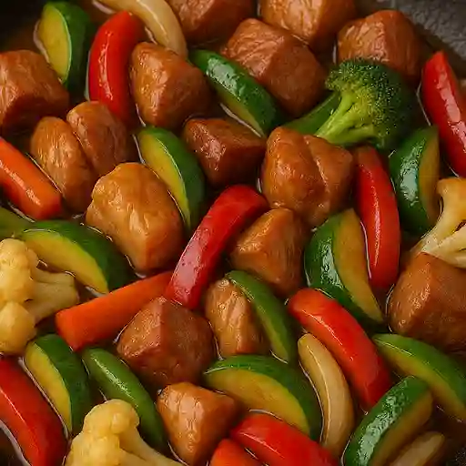 Chop suey de pollo y cerdo grande
