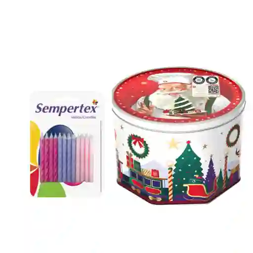 Combo Velitas en Forma Espiral + Noel Galletas Surtidas Navidad