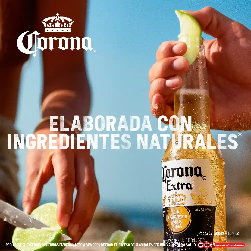 Corona Cerveza Extra en Botella