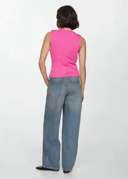 Top Popli Fucsia Talla S Mujer Mango