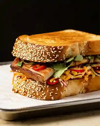 Sándwich Pollo en Salsa Bechamel