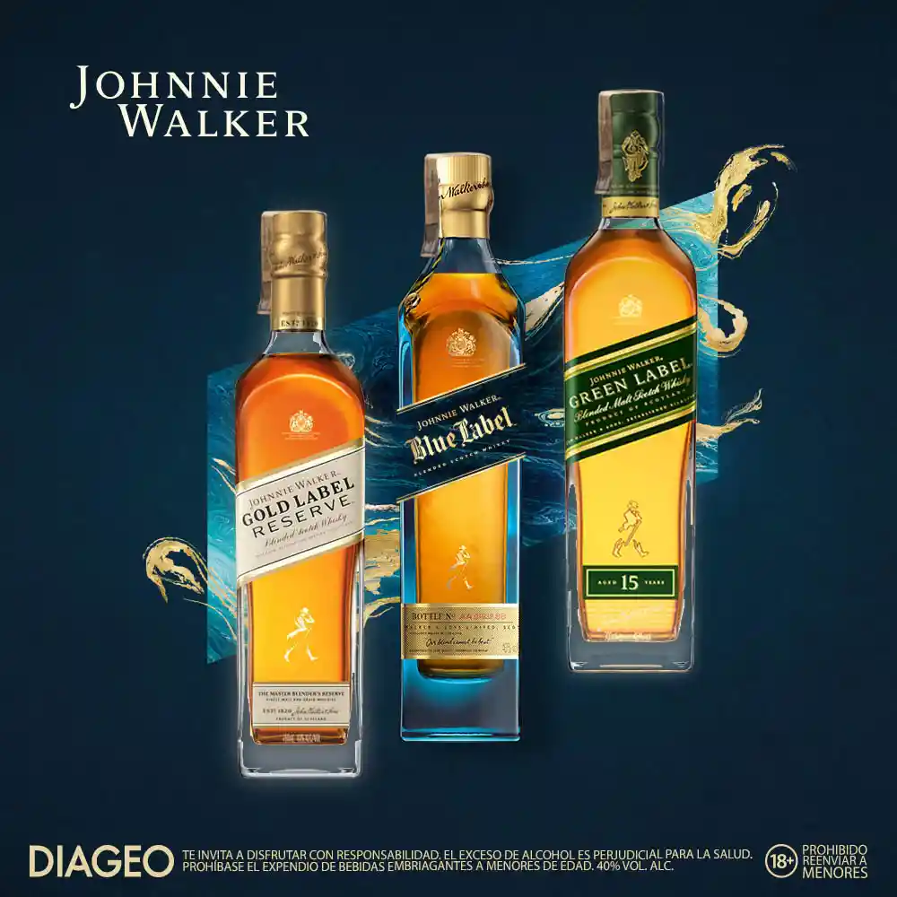 Johnnie Walker Blue Label whisky escocés 750 ml