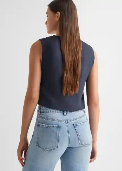 Chaleco Sanremoa Marino Talla 20 Niña Mango