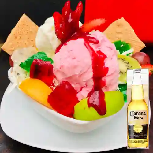 Combo Ensalada de Frutas Especial + Corona 330 ml