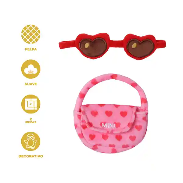 Peluche Heart Set Miniso