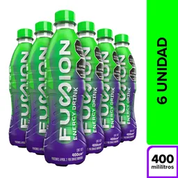 Bebida Energizante Fusión - Botella 400ml x6
