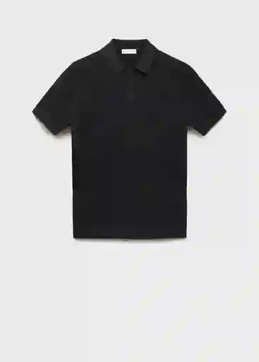 Polo Andrew Negro Talla XL Hombre Mango