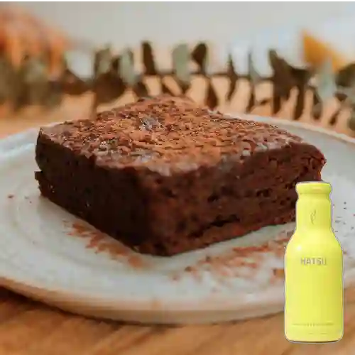 Combo Brownie de Chocolate + Te Hatsu Amarillo 400 ml