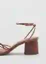 Sandalias Lana1 Cuero Talla 36 Mujer Mango