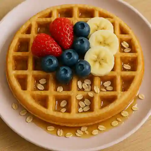 Wafles de Avena Sin Azucar