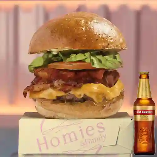 Combo Epic Burger + Club col. Dorada Bot. 330ml