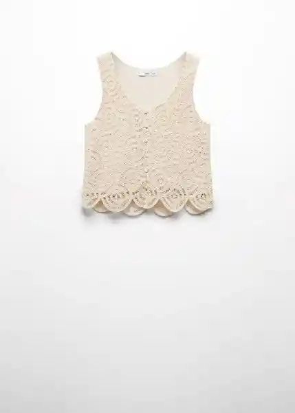 Top Jamie Crudo Talla L Mujer Mango