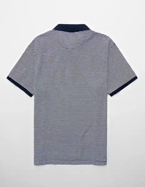 Camiseta Polo Hombre Azul Talla: LARGE 4201410 American Eagle