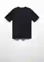 Camiseta Kimi Negro Talla XL Hombre Mango