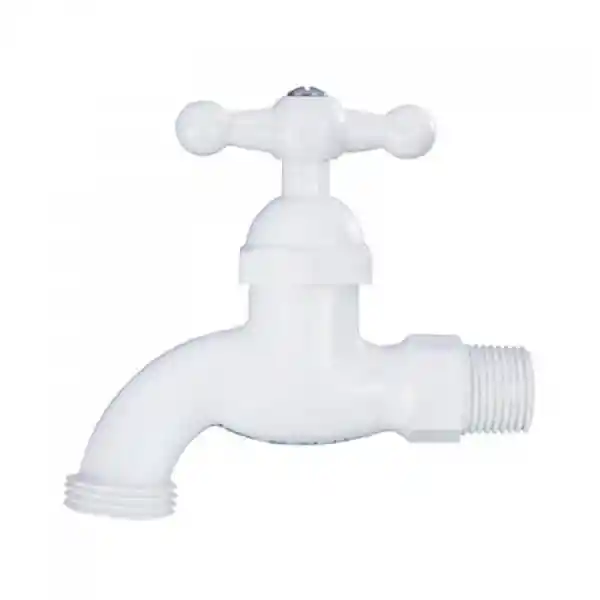 Gricol Llave Manguera Plástica Blanca 01-1901-15