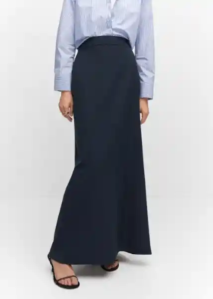 Falda Karibi-A Navy Talla M Mujer Mango