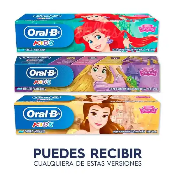 Crema Dental Para Niños Oral-B Kids Princesas 37 ml