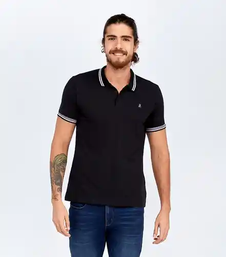 Typer Camiseta Polo Negro Talla L 823931