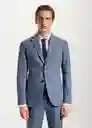 Blazer Americana Florida Índigo Talla 50 Hombre Mango