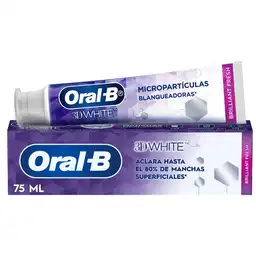 Crema Dental con Flúor Oral-B 3D White Brilliant Fresh 75ml