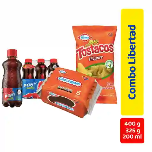 Combo Libertad Chocorramo + Pony Malta + Tostacos