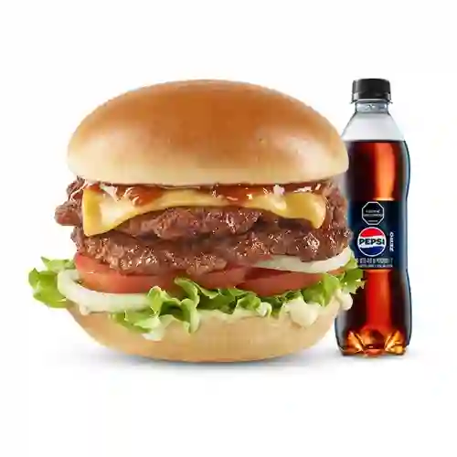 Hamburguesa Bbq + Gaseosa Pet 400 ml