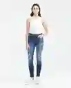 Jean Super High Rise Mujer Cosm Azul Clásico Oscuro 6 Chevignon