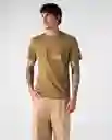 Camiseta Hombre Café Talla L 842G002_CAF180830 Americanino