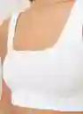 Top Int. Corto Mujer L - Blanco900