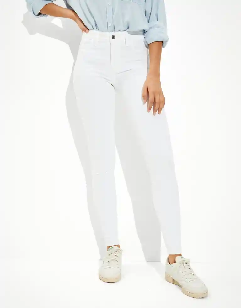 Jean High-rise Jegging Blanco Talla 0 Regular Mujer American Eagle