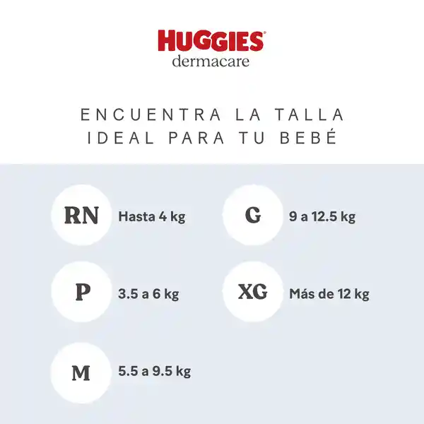 Huggies Pañal Dermacare Recién Naciado