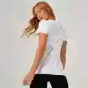 Domyos Camiseta Fitness Cuello Redondo Mujer Blanco Talla L 500