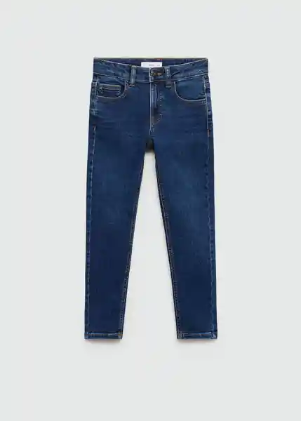 Jean Slim Tejano Oscuro Talla 06 Niños Mango