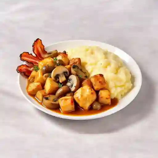 Tocineta Con Pollo Champinones
