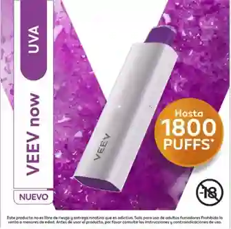 VEEV now Uva  vape de 5ml con 1800 puffs* y 3.5% de nicotina+