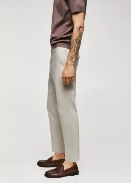 Pantalón Yeco Piedra Talla 44 Hombre Mango