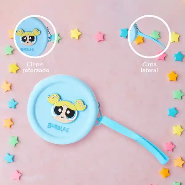 Monedero Redondo Serie Las Chicas Súper Poderosas Azul Miniso