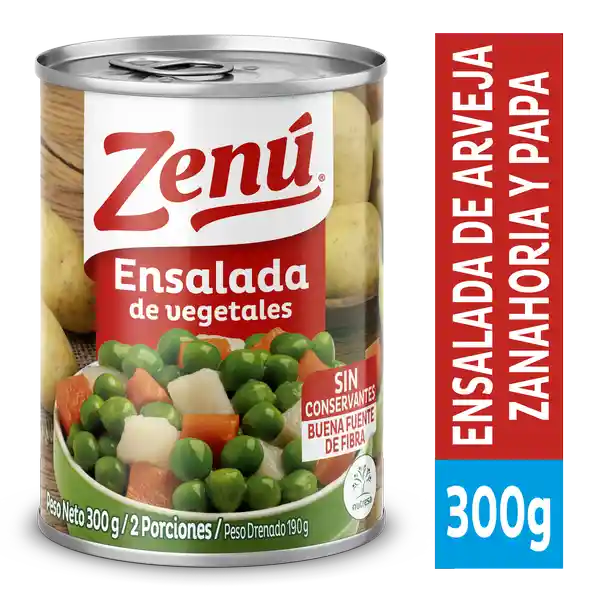 Zenú Ensalada de Vegetales sin Conservantes en Lata