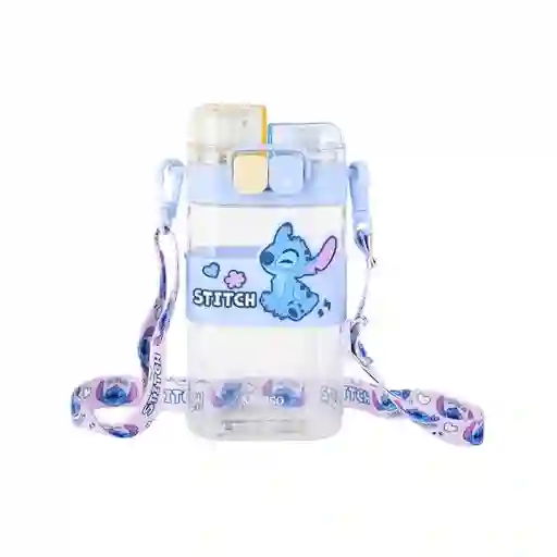 Vaso Correa Para Hombro Disney Stitch Azul 560 mL Miniso