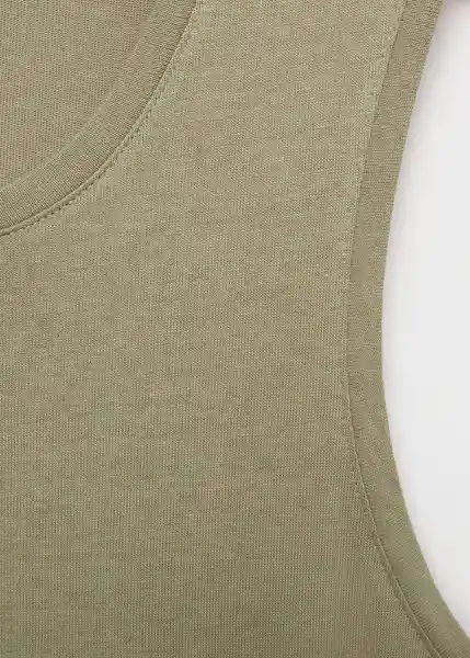 Vestido Ferti Khaki Talla XS Mujer Mango