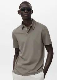 Camiseta Polo Ezequi Dark Caza Talla S Hombre Mango