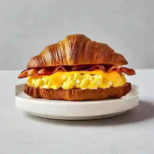 Croissant De Huevo, Tocineta Y Queso
