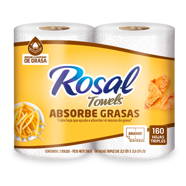Toalla Cocina Rosal Absorbente Grasas 82 und